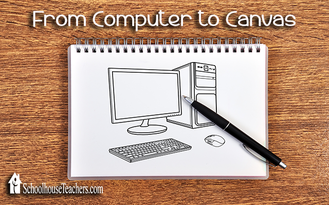 blog computer to canvas