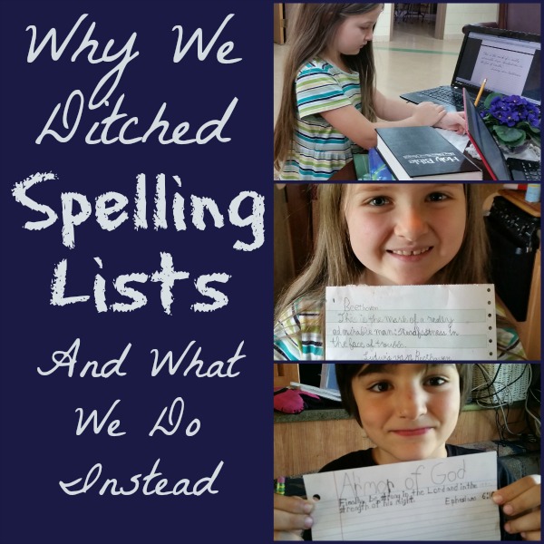 Why We Ditched Spelling Lists and What We Do Instead