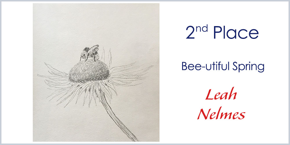 Second Place winner - Drawing & Painting - Bee-uitiful Spring by Leah Nelmes