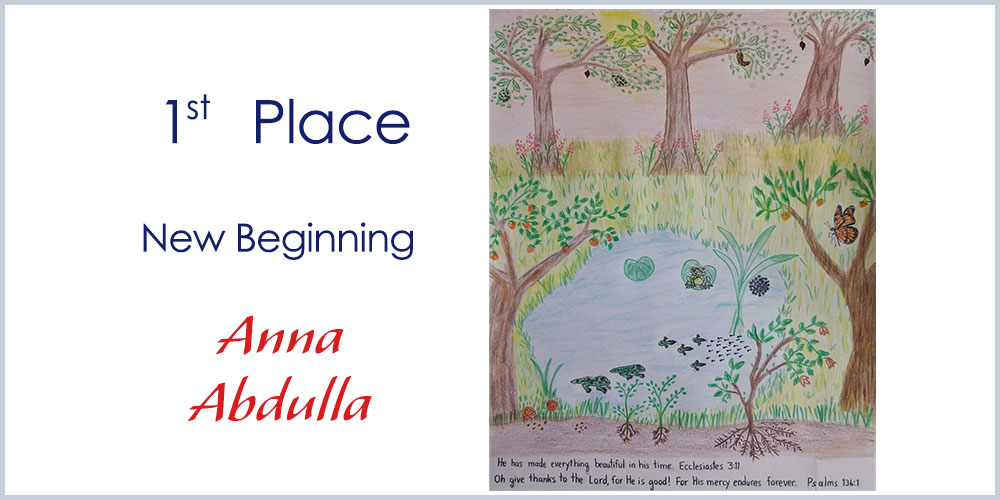 First Place winner drawing - New Beginning by Anna Abdulla